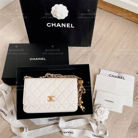 white chanel woc|chanel gabrielle wallet on chain.